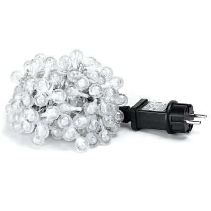 Aigostar - LED-ulkojouluvalosarja 100xLED/8 toimintoa 13m IP44 kylmänvalkoinen