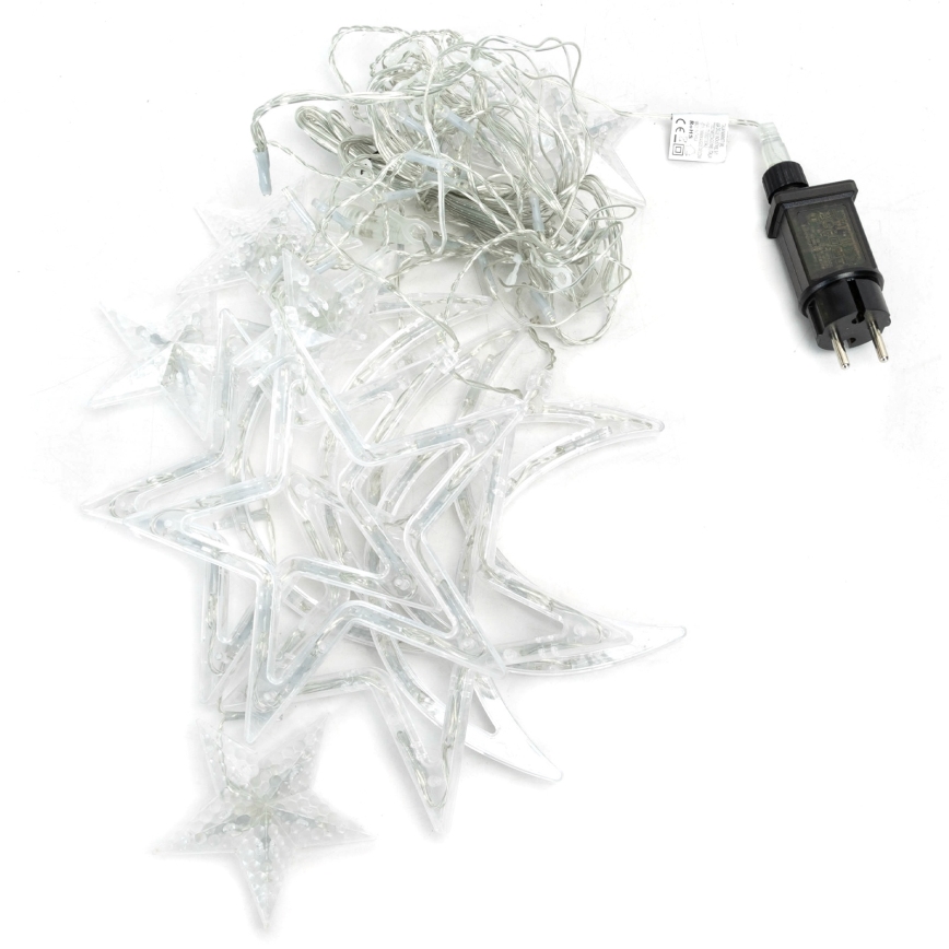 Aigostar - LED-ulkovaloketju 120xLED/6W/230V/8 toimintoa 3x0,6m IP44 kylmänvalkoinen + kauko-ohjain