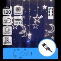 Aigostar - LED ulkojouluvalosarja 120xLED/6W/230V/8 toimintoa 3x0,6m IP44 kylmänvalkoinen + kaukosäädin