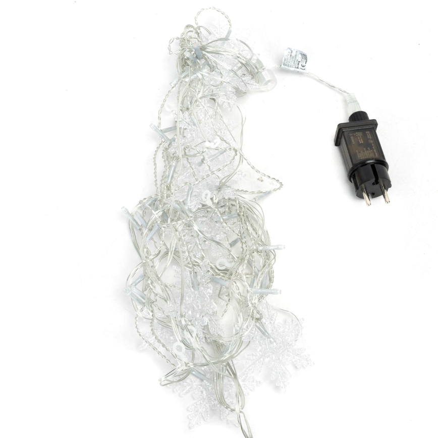 Aigostar - LED-ulkovalosarja 120xLED/8 toimintoa 3x0,7m IP44 kylmänvalkoinen + kaukosäädin