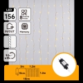Aigostar - LED-ulkojouluvalosarja 156xLED/8 toimintoa 4,2x1,2m IP44 lämmin valkoinen