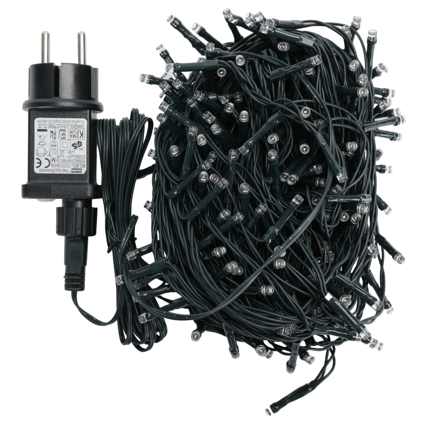 Aigostar - LED-ulkojouluvalosarja 200xLED/8 toimintoa 20m IP44 kylmänvalkoinen