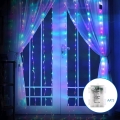 Aigostar - LED-ulkojouluvalosarja 200xLED/8 toimintoa 3xAA 5x2m IP44 moniväri