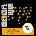 Aigostar - LED-ulkojouluvalosarja 200xLED 8x0,6m IP44 lämmin valkoinen