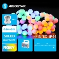 Aigostar - LED-ulkojouluvalosarja 50xLED/3xAA/8 toimintoa 5,3 m IP44 monivärinen