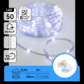 Aigostar - LED ulkojouluvalosarja 50xLED/8 toimintoa 3xAA 5,3m IP44 kylmänvalkoinen