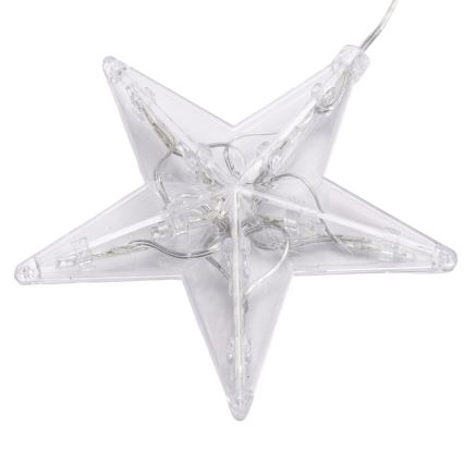 Aigostar - LED ulkokäyttöön tarkoitettu joulukoristevaloketju 70xLED 1,2x1m IP44 kylmänvalkoiset tähdet