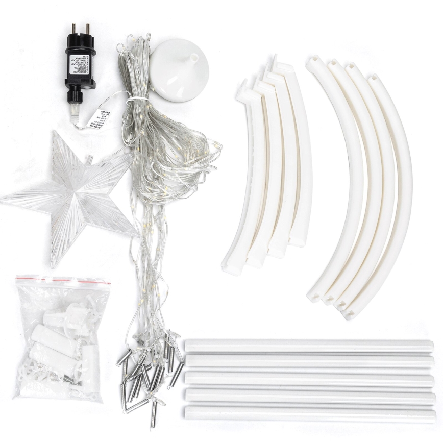 Aigostar - LED-ulkojouluvalosarja LED/3,6W/230V 180 cm IP44 kylmävalkoinen