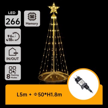 Aigostar - LED-ulkojouluvalosarja LED/3,6W/31/230V 2700K 180 cm IP44