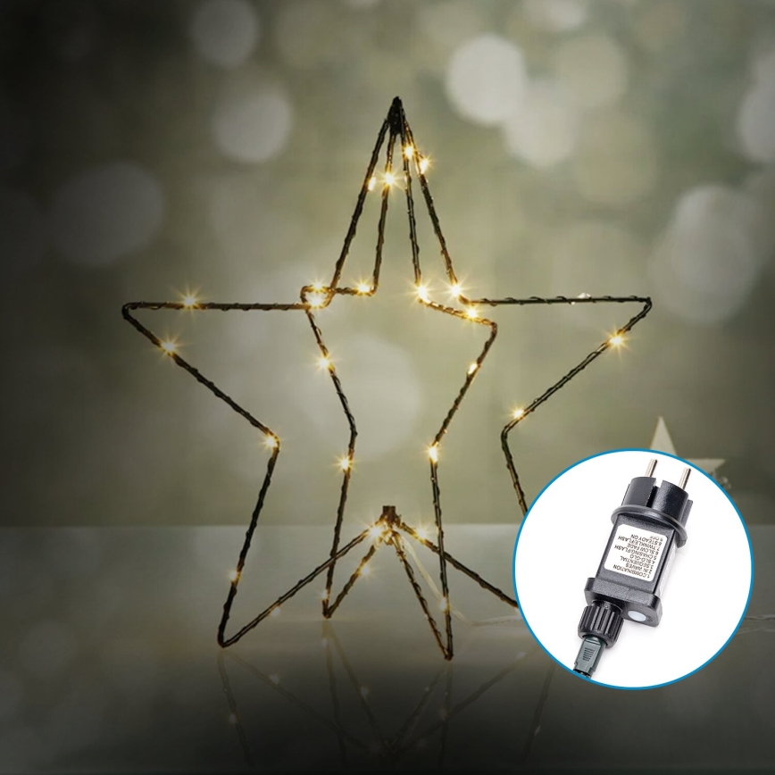 Aigostar-LED Ulkokäyttöinen joulukoriste LED/3,6W/230V tähti 30cm IP44 lämmin valkoinen
