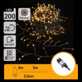 Aigostar - LED ulkokäyttöinen joulukoristesarja 200xLED/8 toimintoa 8m IP44 lämmin valkoinen
