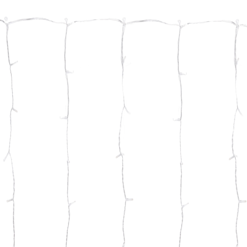 Aigostar - LED-ulkovaloketju 234 LEDiä / 8 toimintoa, 1,2x1,8 m, IP44, kylmänvalkoinen