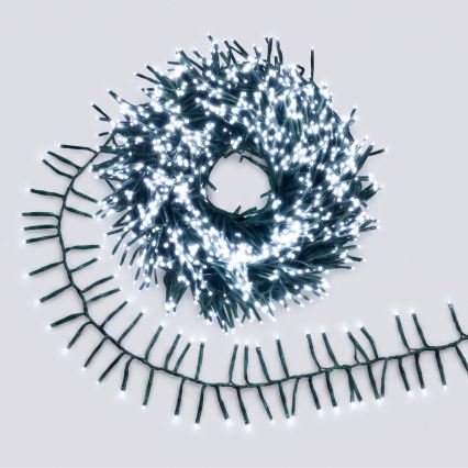 Aigostar - LED Ulkokäyttöinen jouluköynnös 200xLED/8 toimintoa 8m IP44 kylmänvalkoinen