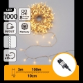 Aigostar - LED Ulkokäyttöinen jouluvaloketju 1000xLED/8 toimintoa 103m IP44 lämmin valkoinen