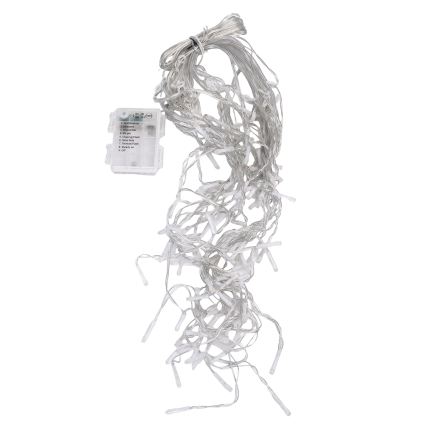 Aigostar - LED-ulkojouluvalosarja 100xLED/8 toimintoa 3xAA 8x06m IP44 monivärinen