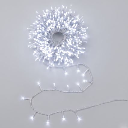 Aigostar - LED ulkokäyttöinen jouluvaloketju 400xLED/8 toimintoa 23m IP44 kylmänvalkoinen