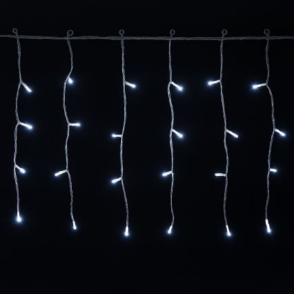Aigostar - LED ulkokäyttöön tarkoitettu jouluvaloketju 300 LED / 8 toimintoa 3 x AA 18 x 0,4 m IP44 kylmänvalkoinen
