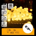 Aigostar - LED-ulkokäyttöinen koristevalosarja 50 x LED / 8 toimintoa, 5 m, IP44, lämmin valkoinen