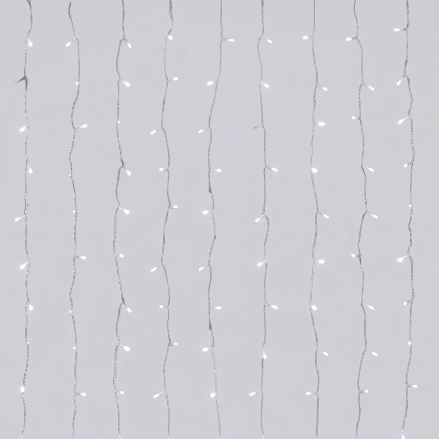 Aigostar - LED ulkovaloketju 156xLED/8 toimintoa 3xAA 4,2x1,2m IP44 kylmänvalkoinen