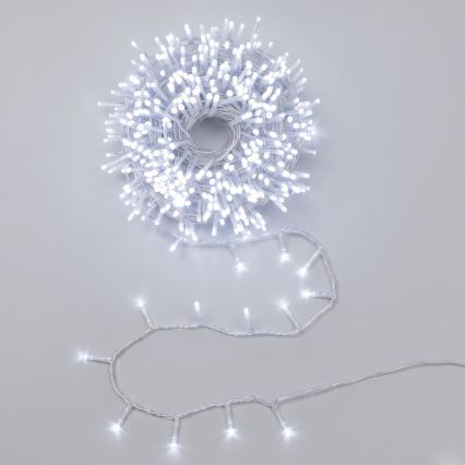 Aigostar - LED ulkokäyttöön jouluvalosarja 200xLED/8 toimintoa 13m IP44 kylmänvalkoinen