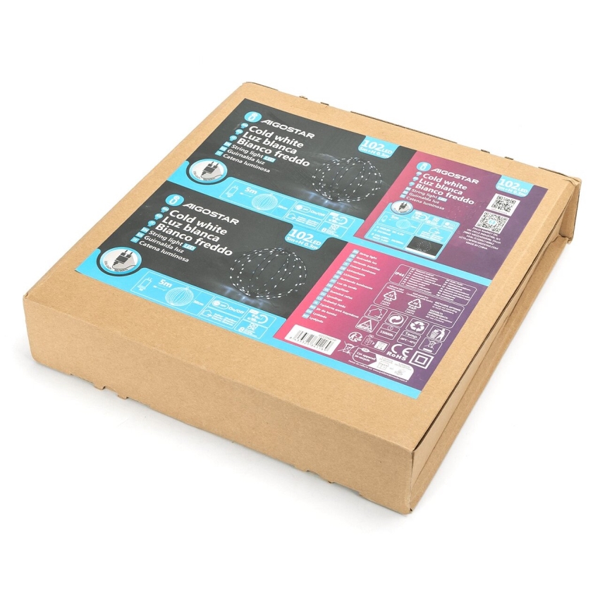 Aigostar - LED-ulkokäyttöön tarkoitettu joulukoriste 3,6W/230V, pallo 30 cm, IP44, kylmänvalkoinen