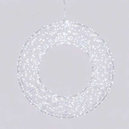 Aigostar - LED-joulukoriste ulkokäyttöön 540xLED/6W/230V IP44 kylmänvalkoinen 45cm rengas