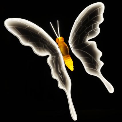 Aigostar - LED ulkokoriste 558xLED/18W/230V 90 cm IP44 perhonen/kylmävalkoinen