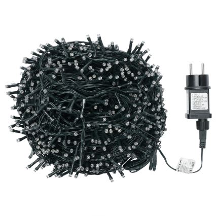 Aigostar - LED ulkokäyttöön tarkoitettu joulukoristesarja, 1000 LED / 8 toimintoa, 53 m, IP44, monivärinen