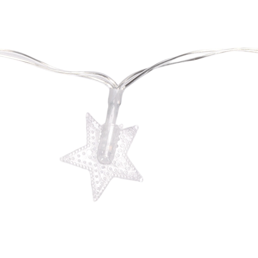 Aigostar - LED ulkovaloketju 100xLED/8 toimintoa 3xAA 10 m IP44 kylmänvalkoinen