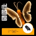 Aigostar - LED-ulkokoriste 246xLED/9W/230V 42 cm IP44 perhonen/monivärinen