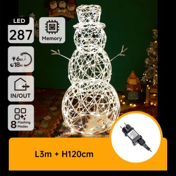 Aigostar - LED-ulkokoriste 3,6W/31/230V 2700K 120 cm IP44 lumiukko