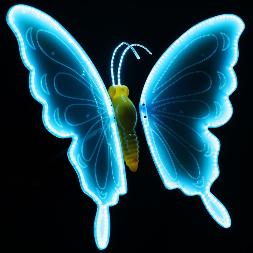 Aigostar - LED Ulkokoriste 372xLED 60 cm IP44 perhonen/sininen