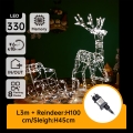 Aigostar - LED Ulkokoriste LED/3,6W/31/230V 2700K 90/45cm IP44 poro rekineen