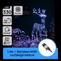Aigostar - LED-ulkokoriste LED/3,6W/31/230V 6500K 90/45cm IP44 poro rekineen