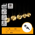 Aigostar - LED-ulkokoristevaloketju 160xLED 10m IP44 lämmin valkoinen