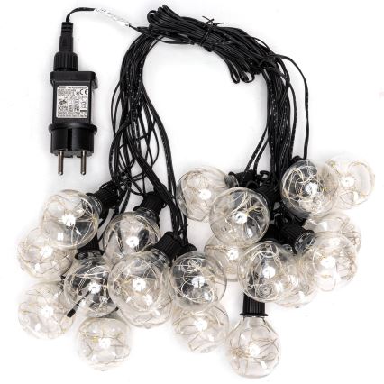 Aigostar - LED-ulkokoristevalosarja 160xLED 10m IP44 kylmänvalkoinen