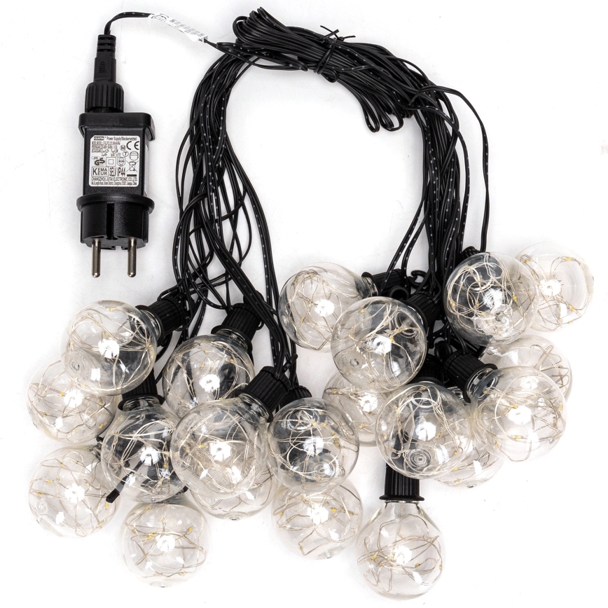 Aigostar - LED-ulkokoristevalosarja 160xLED 10m IP44 kylmänvalkoinen