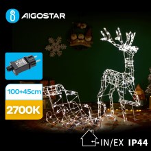 Aigostar - LED Ulkotila koriste LED/3,6W/31/230V 2700K 90/45cm IP44 poro reen kanssa