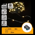 Aigostar - LED Ulkovalaistuksen jouluköynnös 100xLED/8 toimintoa 3xAA 10,3m IP44 lämmin valkoinen