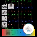 Aigostar - LED Ulkovalaistuksen jouluköynnös 100xLED/8 toimintoa 3xAA 4x1m IP44 monivärinen