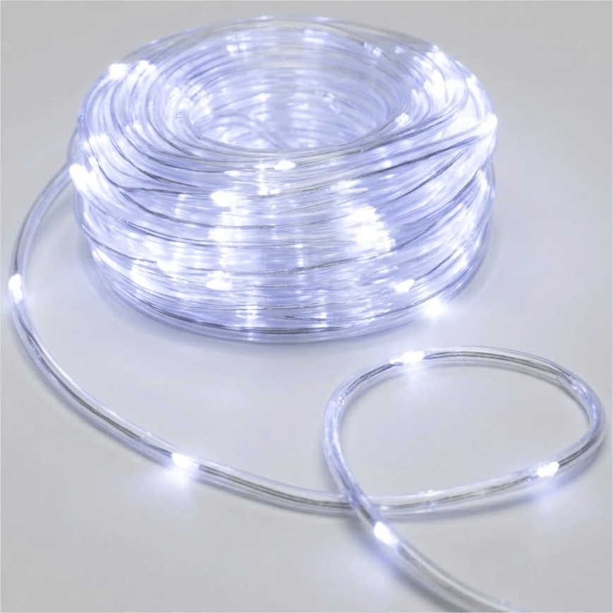 Aigostar - LED-ulkovaloketju 100xLED/8 toimintoa 3xAA 10,3m IP44 kylmänvalkoinen