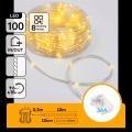 Aigostar - LED ulkovaloketju 100xLED/8 toimintoa 3xAA 10,3m IP44 lämmin valkoinen