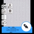 Aigostar - LED-ulkovaloketju 120xLED/8 toimintoa 3,9x1,2m IP44 kylmänvalkoinen