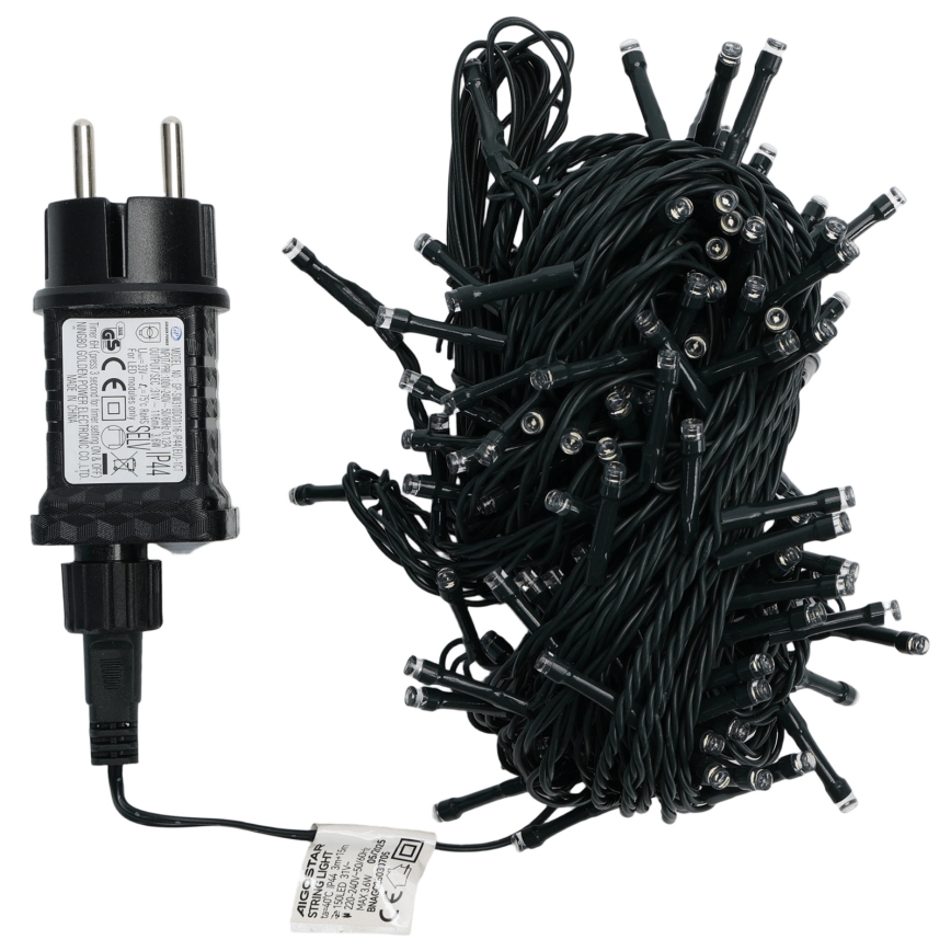 Aigostar - LED-ulkovaloketju 150xLED/8 toimintoa 18m IP44 kylmänvalkoinen