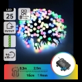 Aigostar - LED-ulkovaloketju 25xLED/8 toimintoa 3xAA 2,8 m IP44 monivärinen