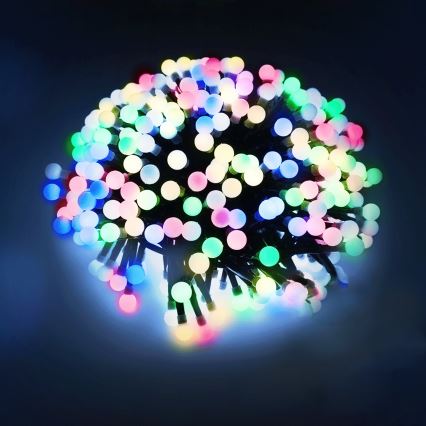 Aigostar - LED-ulkovaloketju 25xLED/8 toimintoa 3xAA 2,8 m IP44 monivärinen