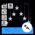 Aigostar - LED-ulkovaloketju 70xLED 1,2x1m IP44 kylmänvalkoiset tähdet