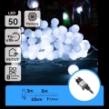 Aigostar - LED Ulkovaloköynnös 50xLED/8 toimintoa 5 m IP44 kylmä valkoinen