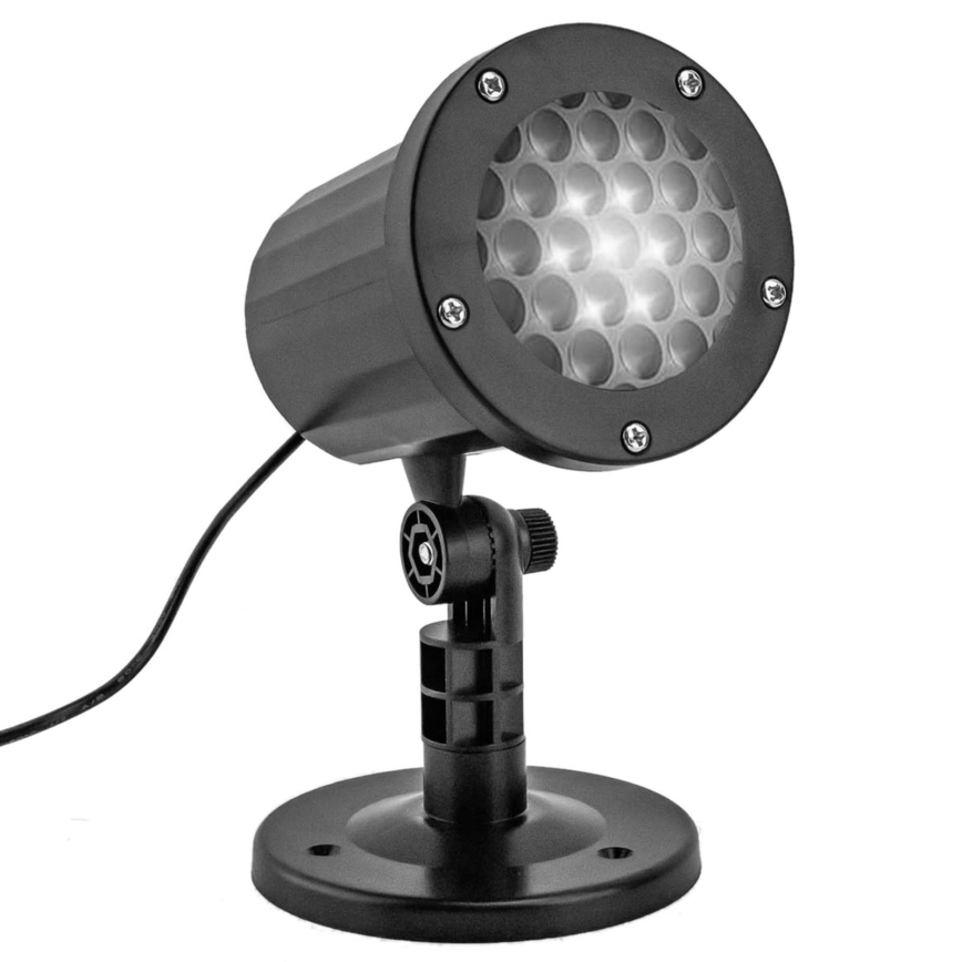Aigostar - LED-jouluprojektori ulkokäyttöön, lumihiutaleilla LED/5W/230V IP44 kylmänvalkoinen