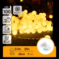 Aigostar - LED-ulkovalosarja 100xLED/3xAA/8 toimintoa 10,3 m IP44 lämmin valkoinen